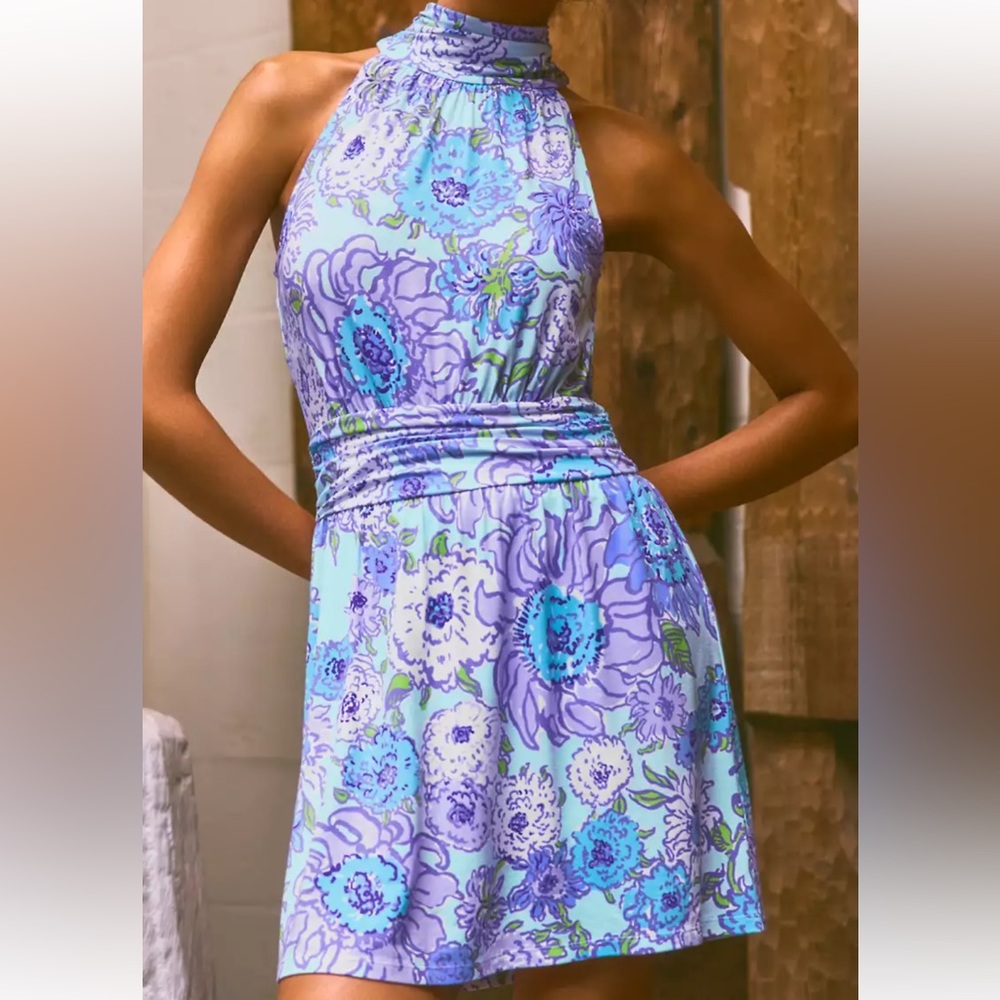 NWT Lilly Pulitzer Sz XL Wyota Skirted Romper Multi Let It Gogh